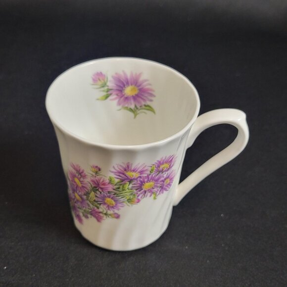 Crown Trent Floral Tea Coffee Mug Cup Fine Bone China Staffordshire England - Picture 3 of 7